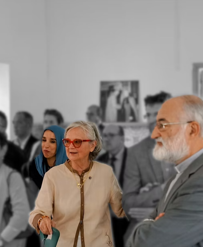 De droite à gauche: Mgr Cristobal, la Baronne Martine Jonet-de Bassompierre et Mme Aicha HADDOU © (crédit photo USAID)